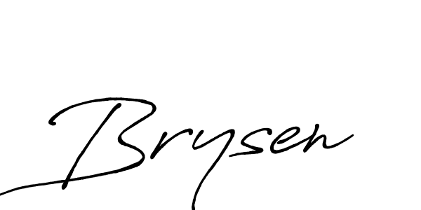 Make a beautiful signature design for name Brysen. With this signature (Antro_Vectra_Bolder) style, you can create a handwritten signature for free. Brysen signature style 7 images and pictures png