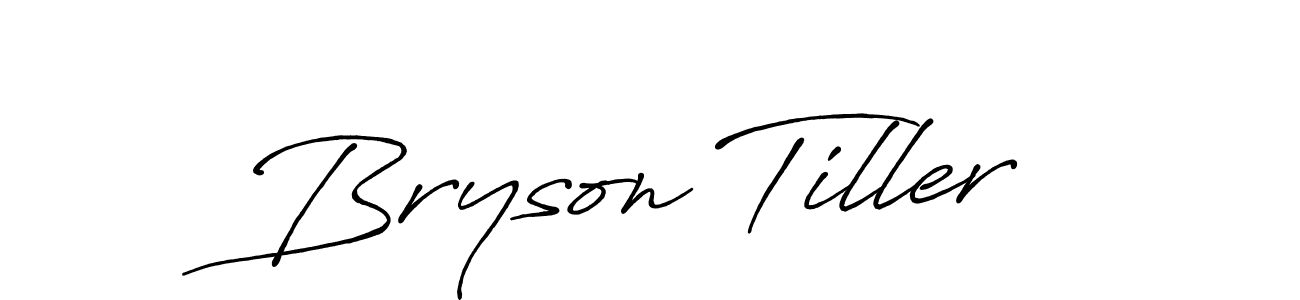 How to make Bryson Tiller name signature. Use Antro_Vectra_Bolder style for creating short signs online. This is the latest handwritten sign. Bryson Tiller signature style 7 images and pictures png