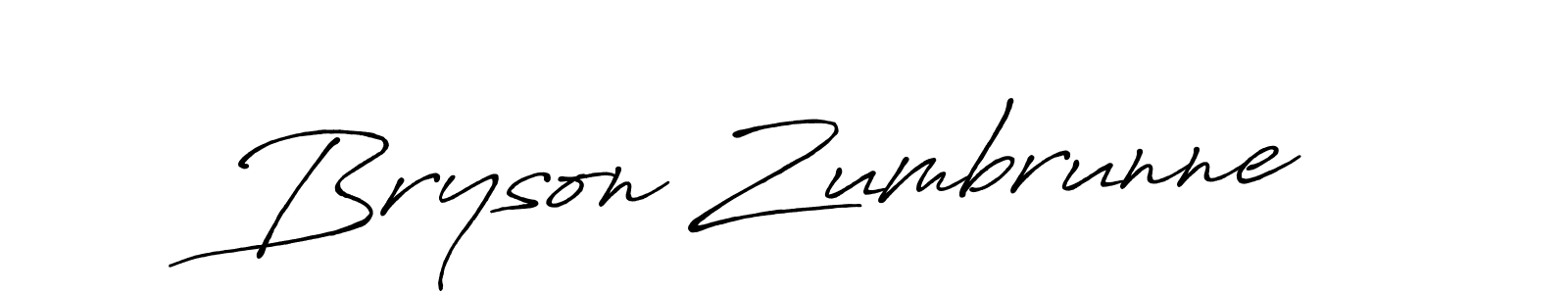 Design your own signature with our free online signature maker. With this signature software, you can create a handwritten (Antro_Vectra_Bolder) signature for name Bryson Zumbrunne. Bryson Zumbrunne signature style 7 images and pictures png