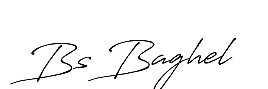 Bs Baghel stylish signature style. Best Handwritten Sign (Antro_Vectra_Bolder) for my name. Handwritten Signature Collection Ideas for my name Bs Baghel. Bs Baghel signature style 7 images and pictures png