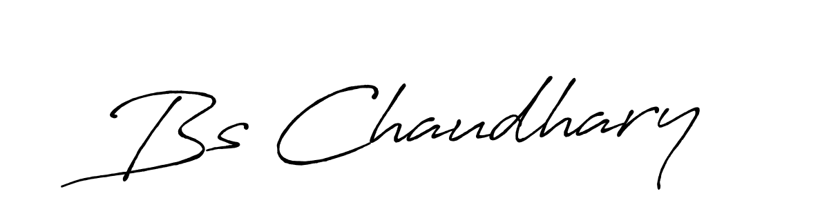 Design your own signature with our free online signature maker. With this signature software, you can create a handwritten (Antro_Vectra_Bolder) signature for name Bs Chaudhary. Bs Chaudhary signature style 7 images and pictures png