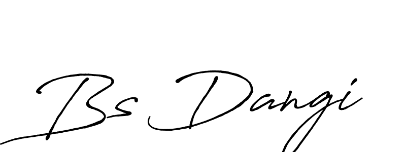 Use a signature maker to create a handwritten signature online. With this signature software, you can design (Antro_Vectra_Bolder) your own signature for name Bs Dangi. Bs Dangi signature style 7 images and pictures png