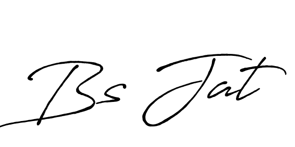 Also we have Bs Jat name is the best signature style. Create professional handwritten signature collection using Antro_Vectra_Bolder autograph style. Bs Jat signature style 7 images and pictures png