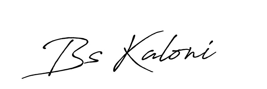 Use a signature maker to create a handwritten signature online. With this signature software, you can design (Antro_Vectra_Bolder) your own signature for name Bs Kaloni. Bs Kaloni signature style 7 images and pictures png