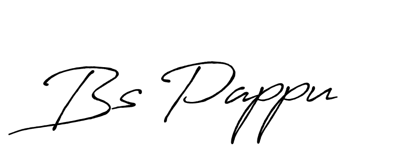Design your own signature with our free online signature maker. With this signature software, you can create a handwritten (Antro_Vectra_Bolder) signature for name Bs Pappu. Bs Pappu signature style 7 images and pictures png