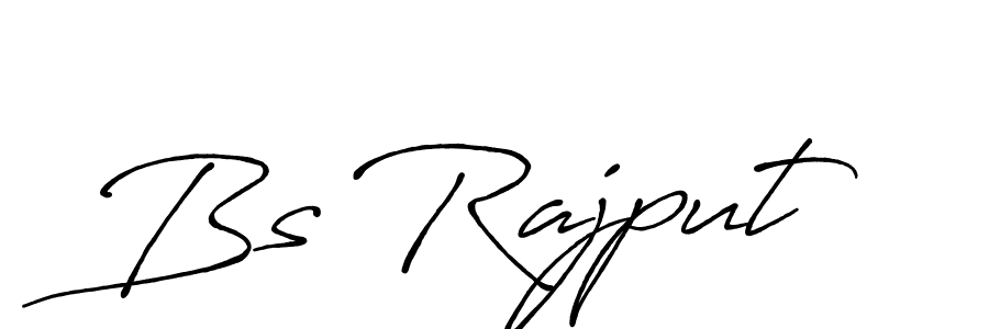 Create a beautiful signature design for name Bs Rajput. With this signature (Antro_Vectra_Bolder) fonts, you can make a handwritten signature for free. Bs Rajput signature style 7 images and pictures png