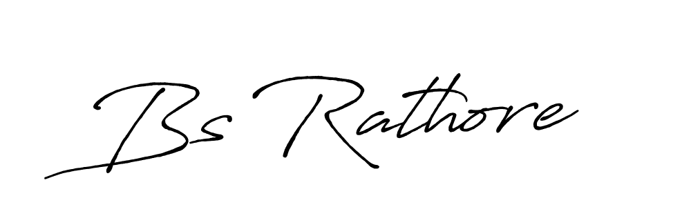 Make a beautiful signature design for name Bs Rathore. With this signature (Antro_Vectra_Bolder) style, you can create a handwritten signature for free. Bs Rathore signature style 7 images and pictures png