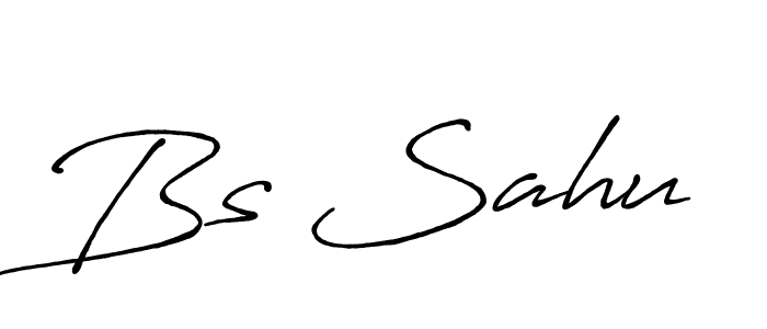 Design your own signature with our free online signature maker. With this signature software, you can create a handwritten (Antro_Vectra_Bolder) signature for name Bs Sahu. Bs Sahu signature style 7 images and pictures png
