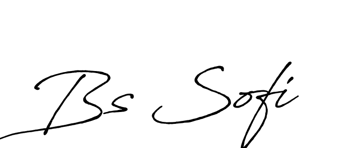 You should practise on your own different ways (Antro_Vectra_Bolder) to write your name (Bs Sofi) in signature. don't let someone else do it for you. Bs Sofi signature style 7 images and pictures png