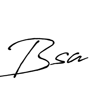 Use a signature maker to create a handwritten signature online. With this signature software, you can design (Antro_Vectra_Bolder) your own signature for name Bsa. Bsa signature style 7 images and pictures png