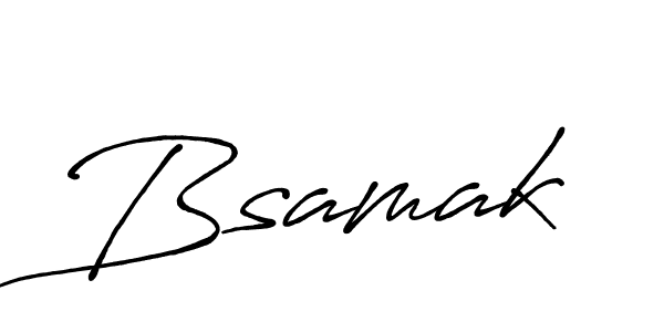 Also we have Bsamak name is the best signature style. Create professional handwritten signature collection using Antro_Vectra_Bolder autograph style. Bsamak signature style 7 images and pictures png