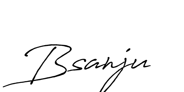 Design your own signature with our free online signature maker. With this signature software, you can create a handwritten (Antro_Vectra_Bolder) signature for name Bsanju. Bsanju signature style 7 images and pictures png