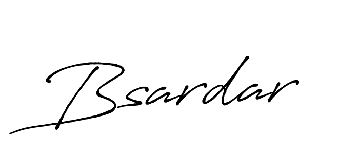 Create a beautiful signature design for name Bsardar. With this signature (Antro_Vectra_Bolder) fonts, you can make a handwritten signature for free. Bsardar signature style 7 images and pictures png