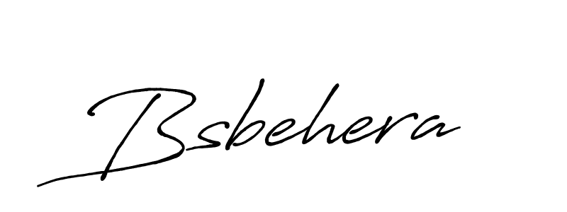 Create a beautiful signature design for name Bsbehera. With this signature (Antro_Vectra_Bolder) fonts, you can make a handwritten signature for free. Bsbehera signature style 7 images and pictures png