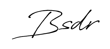 Use a signature maker to create a handwritten signature online. With this signature software, you can design (Antro_Vectra_Bolder) your own signature for name Bsdr. Bsdr signature style 7 images and pictures png