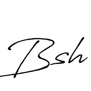 Also You can easily find your signature by using the search form. We will create Bsh name handwritten signature images for you free of cost using Antro_Vectra_Bolder sign style. Bsh signature style 7 images and pictures png