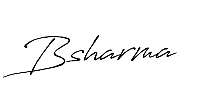 Bsharma stylish signature style. Best Handwritten Sign (Antro_Vectra_Bolder) for my name. Handwritten Signature Collection Ideas for my name Bsharma. Bsharma signature style 7 images and pictures png