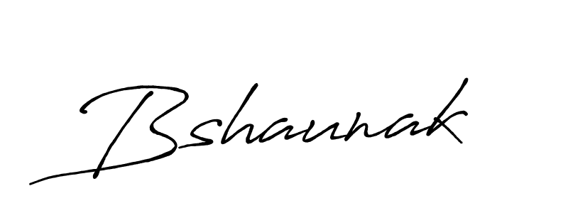 Create a beautiful signature design for name Bshaunak. With this signature (Antro_Vectra_Bolder) fonts, you can make a handwritten signature for free. Bshaunak signature style 7 images and pictures png