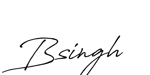 It looks lik you need a new signature style for name Bsingh. Design unique handwritten (Antro_Vectra_Bolder) signature with our free signature maker in just a few clicks. Bsingh signature style 7 images and pictures png