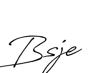 Use a signature maker to create a handwritten signature online. With this signature software, you can design (Antro_Vectra_Bolder) your own signature for name Bsje. Bsje signature style 7 images and pictures png