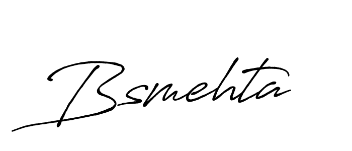 Make a beautiful signature design for name Bsmehta. Use this online signature maker to create a handwritten signature for free. Bsmehta signature style 7 images and pictures png