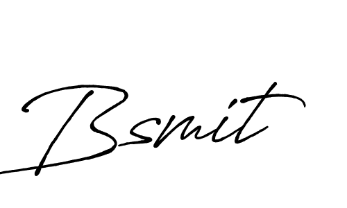 Create a beautiful signature design for name Bsmit. With this signature (Antro_Vectra_Bolder) fonts, you can make a handwritten signature for free. Bsmit signature style 7 images and pictures png