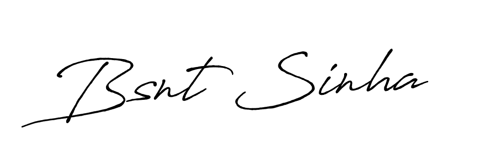 It looks lik you need a new signature style for name Bsnt Sinha. Design unique handwritten (Antro_Vectra_Bolder) signature with our free signature maker in just a few clicks. Bsnt Sinha signature style 7 images and pictures png