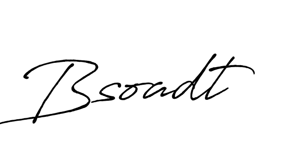 Create a beautiful signature design for name Bsoadt. With this signature (Antro_Vectra_Bolder) fonts, you can make a handwritten signature for free. Bsoadt signature style 7 images and pictures png