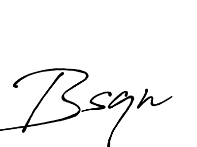 Create a beautiful signature design for name Bsqn. With this signature (Antro_Vectra_Bolder) fonts, you can make a handwritten signature for free. Bsqn signature style 7 images and pictures png