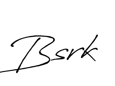 Use a signature maker to create a handwritten signature online. With this signature software, you can design (Antro_Vectra_Bolder) your own signature for name Bsrk. Bsrk signature style 7 images and pictures png