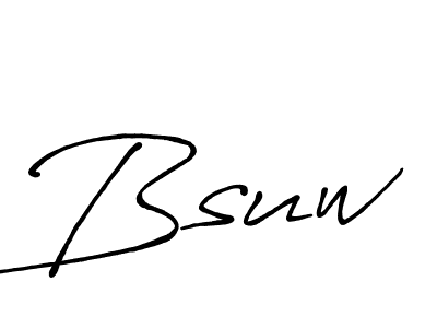 It looks lik you need a new signature style for name Bsuw. Design unique handwritten (Antro_Vectra_Bolder) signature with our free signature maker in just a few clicks. Bsuw signature style 7 images and pictures png