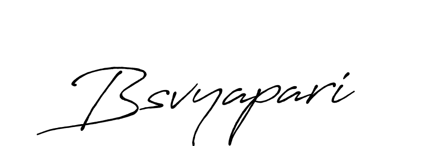 Create a beautiful signature design for name Bsvyapari. With this signature (Antro_Vectra_Bolder) fonts, you can make a handwritten signature for free. Bsvyapari signature style 7 images and pictures png