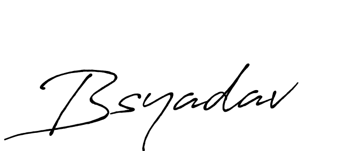 Design your own signature with our free online signature maker. With this signature software, you can create a handwritten (Antro_Vectra_Bolder) signature for name Bsyadav. Bsyadav signature style 7 images and pictures png