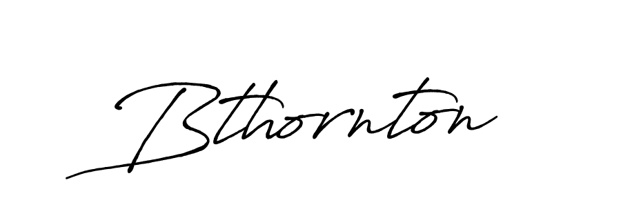 Create a beautiful signature design for name Bthornton. With this signature (Antro_Vectra_Bolder) fonts, you can make a handwritten signature for free. Bthornton signature style 7 images and pictures png