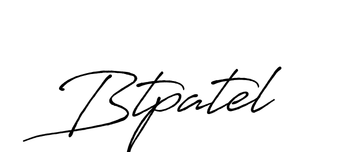 Also we have Btpatel name is the best signature style. Create professional handwritten signature collection using Antro_Vectra_Bolder autograph style. Btpatel signature style 7 images and pictures png