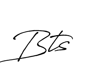 Design your own signature with our free online signature maker. With this signature software, you can create a handwritten (Antro_Vectra_Bolder) signature for name Bts . Bts  signature style 7 images and pictures png