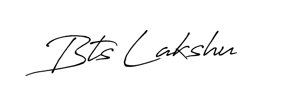 Also we have Bts Lakshu name is the best signature style. Create professional handwritten signature collection using Antro_Vectra_Bolder autograph style. Bts Lakshu signature style 7 images and pictures png