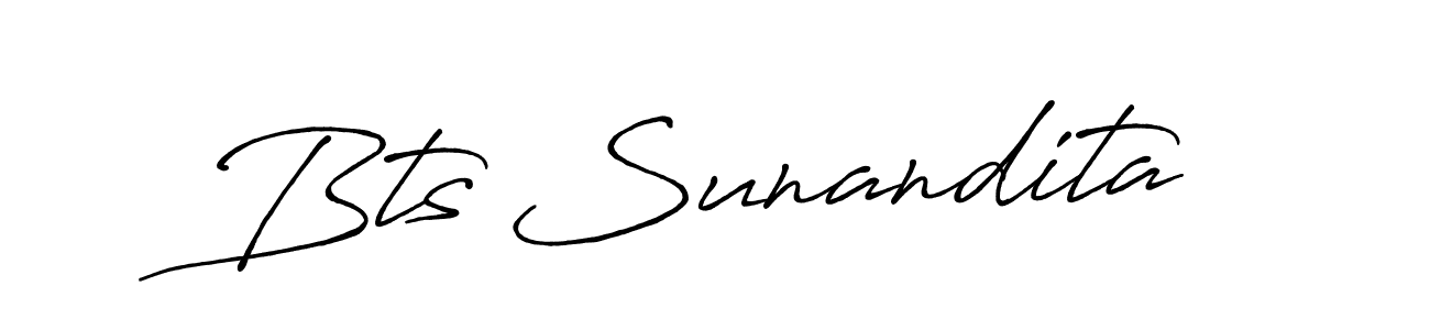 Make a short Bts Sunandita signature style. Manage your documents anywhere anytime using Antro_Vectra_Bolder. Create and add eSignatures, submit forms, share and send files easily. Bts Sunandita signature style 7 images and pictures png