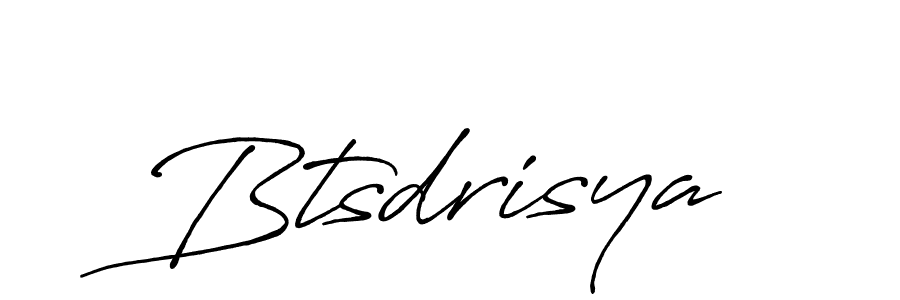 How to make Btsdrisya name signature. Use Antro_Vectra_Bolder style for creating short signs online. This is the latest handwritten sign. Btsdrisya signature style 7 images and pictures png