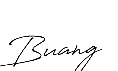Create a beautiful signature design for name Buang. With this signature (Antro_Vectra_Bolder) fonts, you can make a handwritten signature for free. Buang signature style 7 images and pictures png
