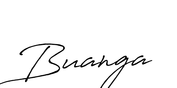 Use a signature maker to create a handwritten signature online. With this signature software, you can design (Antro_Vectra_Bolder) your own signature for name Buanga. Buanga signature style 7 images and pictures png