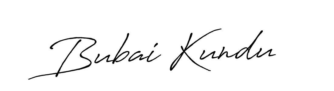 How to make Bubai Kundu name signature. Use Antro_Vectra_Bolder style for creating short signs online. This is the latest handwritten sign. Bubai Kundu signature style 7 images and pictures png