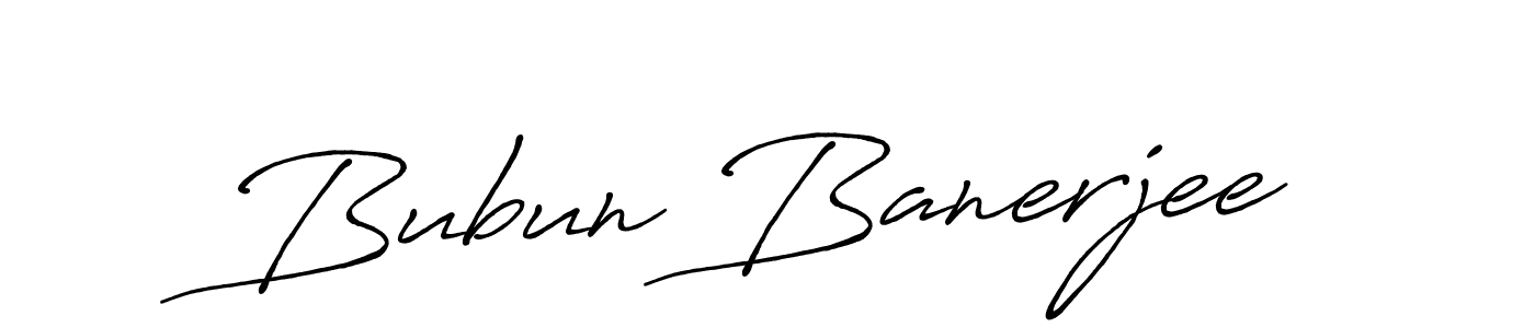 Bubun Banerjee stylish signature style. Best Handwritten Sign (Antro_Vectra_Bolder) for my name. Handwritten Signature Collection Ideas for my name Bubun Banerjee. Bubun Banerjee signature style 7 images and pictures png