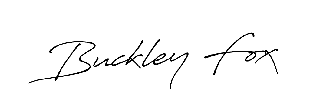 Buckley Fox stylish signature style. Best Handwritten Sign (Antro_Vectra_Bolder) for my name. Handwritten Signature Collection Ideas for my name Buckley Fox. Buckley Fox signature style 7 images and pictures png