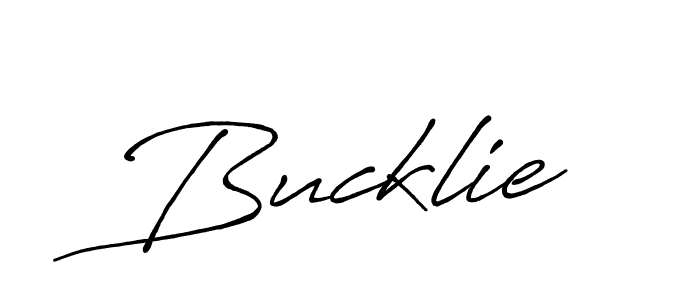 Use a signature maker to create a handwritten signature online. With this signature software, you can design (Antro_Vectra_Bolder) your own signature for name Bucklie. Bucklie signature style 7 images and pictures png