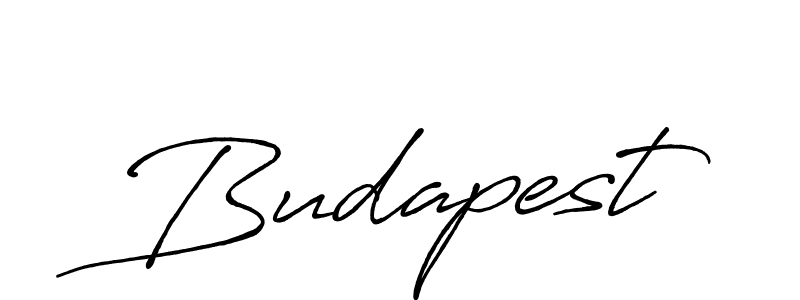 Budapest stylish signature style. Best Handwritten Sign (Antro_Vectra_Bolder) for my name. Handwritten Signature Collection Ideas for my name Budapest. Budapest signature style 7 images and pictures png