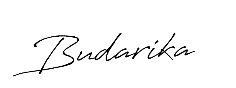 Use a signature maker to create a handwritten signature online. With this signature software, you can design (Antro_Vectra_Bolder) your own signature for name Budarika. Budarika signature style 7 images and pictures png