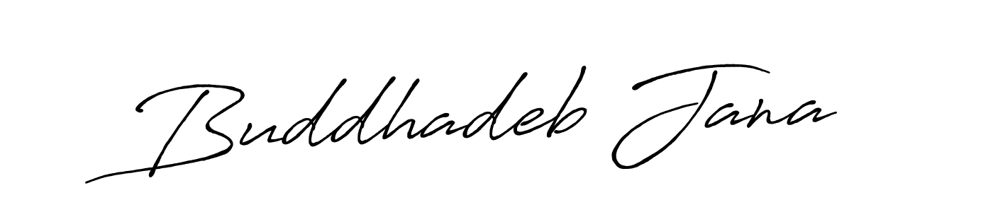 Make a beautiful signature design for name Buddhadeb Jana. With this signature (Antro_Vectra_Bolder) style, you can create a handwritten signature for free. Buddhadeb Jana signature style 7 images and pictures png