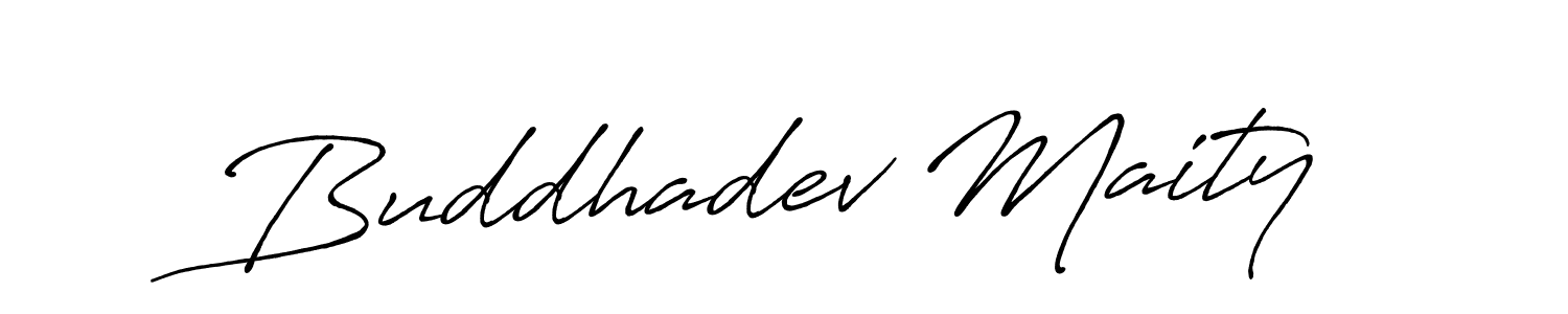 How to make Buddhadev Maity signature? Antro_Vectra_Bolder is a professional autograph style. Create handwritten signature for Buddhadev Maity name. Buddhadev Maity signature style 7 images and pictures png