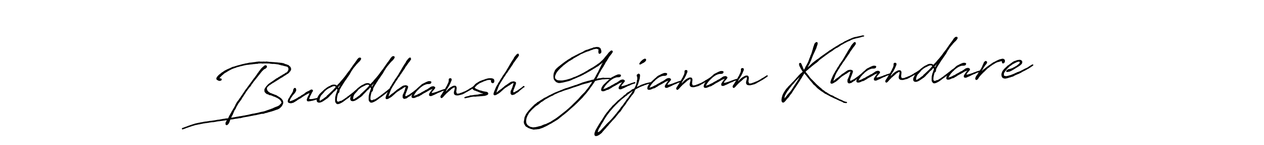 How to make Buddhansh Gajanan Khandare signature? Antro_Vectra_Bolder is a professional autograph style. Create handwritten signature for Buddhansh Gajanan Khandare name. Buddhansh Gajanan Khandare signature style 7 images and pictures png